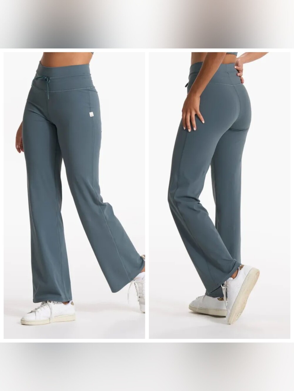 Vuori Daily Wide-Leg Pants in Stone
